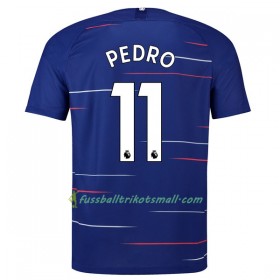 Günstige Fußballtrikots Chelsea Pedro 11 2018-2019 Kurzarm Heimtrikotsatz kaufen